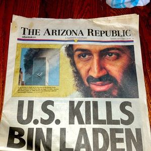 This is a original print of when Obama killed one of the u.s worst enemies